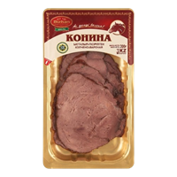 Нарезка Bizhan конина копчено-вареная 200гр