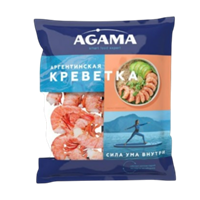 Креветки Agama красные Аргентинские в панцире б/г с/м 41/50 450гр