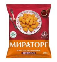 Наггетсы Мираторг куриные Семейные 900гр