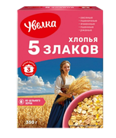 Хлопья Увелка 5 злаков 350гр