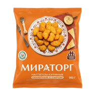 Наггетсы Мираторг куриные Семейные с сыром 900гр