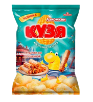 Кукурузные палочки Кузя со вкусом Трубочки со сгущенкой 100гр