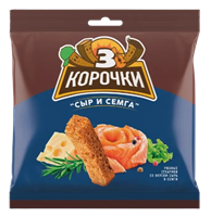 Сухарики 3 корочки Сыр с семгой 100гр