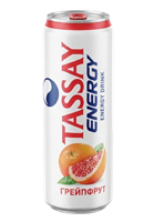 Энергетический напиток Tassay Energy со вкусом грейпфрута ж/б 0,45л