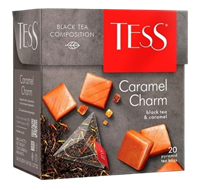 Чай черный Tess Caramel 20 пирамид