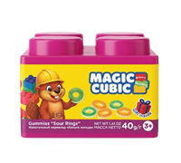 Жевательный мармелад Magic Cubic Кислые кольца 40гр