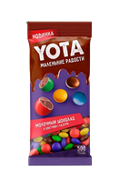 Драже молочный шоколад Yota в цветной глазури 40гр