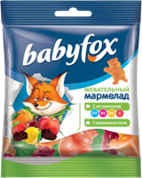 Жевательный мармелад Babyfox бегемоты 30гр.