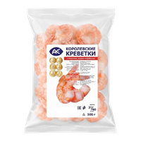 Креветки Королевские АС очищенные в/м 31/40 500гр