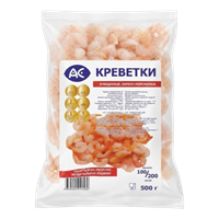Креветки АС Очищенные 100/200 500гр