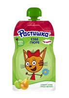 Пюре Растишка груша-яблоко 85гр