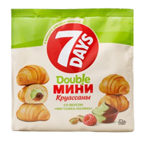 Мини круассаны 7DAYS со вкусом малины и фисташки 265гр