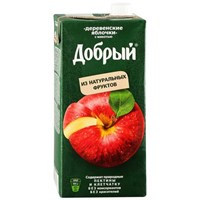 Сок Добрый Деревенские яблочки с мякотью 2л.