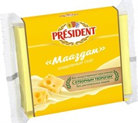 Сыр President Мастер бутербродов Маасдам 150гр жир 40%