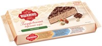 Торт вафельный Яшкино глазированный с орешками 250гр