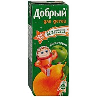 Сок Добрый Яблоко-груша 0,2л