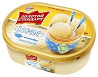 Мороженое Золотой стандарт Пломбир 475гр ванна