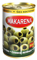 Оливки Makarena зеленые без косточек 314мл