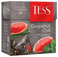 Чай черный Tess Grapefruit Chil 20 пирамид