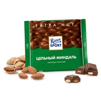 Шоколад  Ritter Sport Молочный Цельный миндаль 100гр