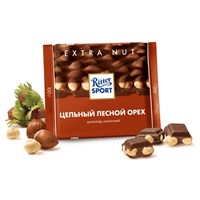 Шоколад  Ritter Sport Цельный лесной орех, молочный шоколад 100гр