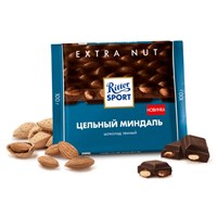 Шоколад  Ritter Sport Цельный миндаль темный шоколад 100гр