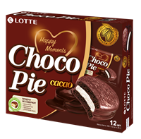 Печенье бисквитное Lotte Choco-Pie Какао 336гр