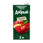 Сок Добрый Деревенские яблочки с мякотью 2 л. - фото 27806