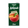 Сок Добрый Персик-Яблоко 2л. - фото 28186 Сок Добрый Персик-Яблоко 2л. - фото 28186