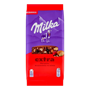 Шоколад Milka Extra молочный c миндалем, клюквой и киноа 130гр - фото 35677